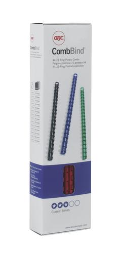 Gbc Combbind Combs A4 6mm Red 4028213 Pack 100 Fusion Office