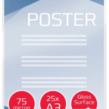 Gbc Document Laminating Pouches A3 75mic 3740486 Pack 25 Fusion Office