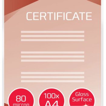 Gbc Document Laminating Pouches A4 80mic Ib585036 Pack 100 Fusion Office