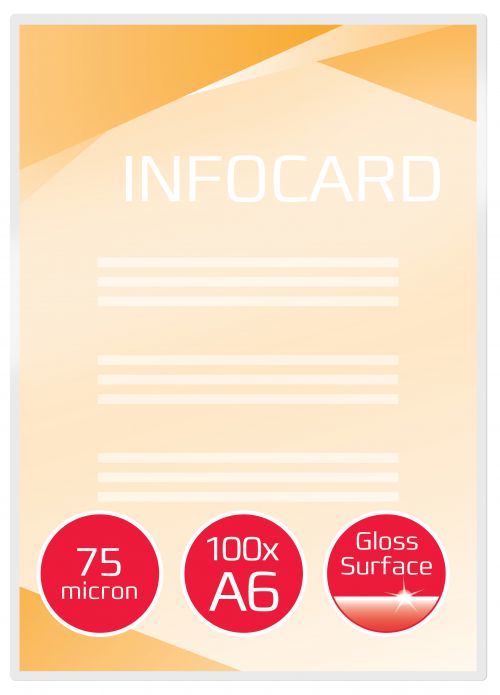 Gbc Document Laminating Pouches A6 75mic 3743152 Pack 100 Fusion Office