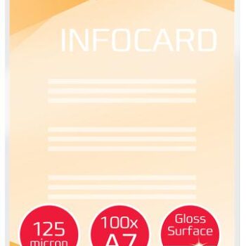 Gbc Document Laminating Pouches A7 125mic Ib581076 Pack 100 Fusion Office