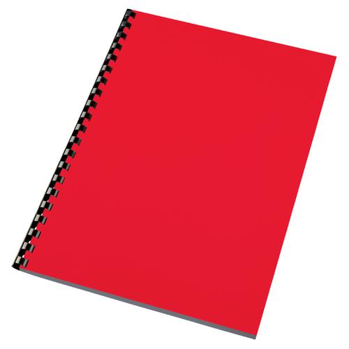 Gbc Higloss A4 Red Binding Covers 250gsm Ce020030 Pack 100 Fusion Office
