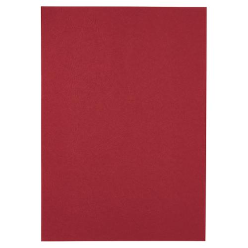 Gbc Leathergrain A4 Binding Covers Red Cn040030 Pack 25 Fusion Office