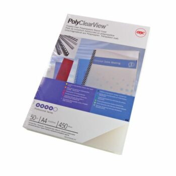 Gbc Polyclearview A4 350mic Covers Ib387166 Pack 50 Fusion Office
