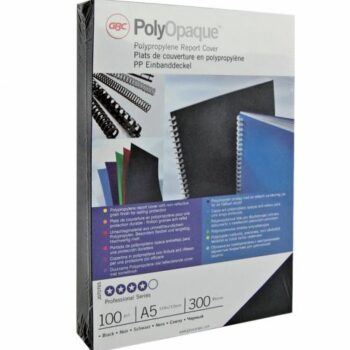 Gbc Polyopaque A4 White Binding Covers 300mic Ib386817 Pack 100 Fusion Office