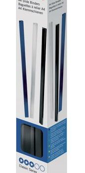 Gbc Slide Binders A4 7mm Black 46005e Pack 25 Fusion Office