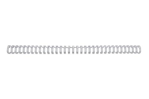 Gbc Wirebind 21 No14 A4 Silver Re911497 Pack 200 Fusion Office