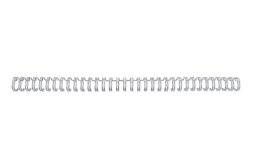 Gbc Wirebind 21 No16 A4 Silver Re911697 Pack 200 Fusion Office