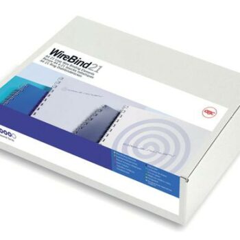 Gbc Wirebind 8mm Silver 21 Ring A4 Ib160639 Pack 100 Fusion Office
