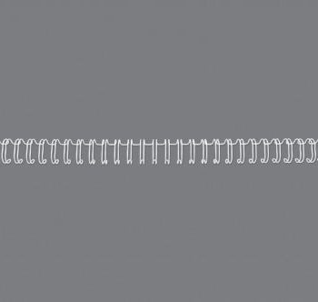 Gbc Wirebind Wires 11mm White 34 Loop Rg810770 Pack 100 Fusion Office