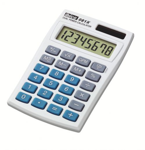 Ibico 081x Pocket Calculator 8 Digit Ib10000 Fusion Office