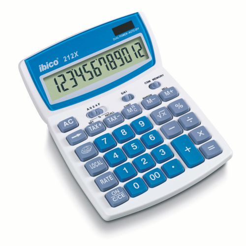 Ibico 212x Desktop Calculator 12 Digit Ib10086 Fusion Office