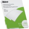 Ibico Gloss A3 Laminating Pouches 200mic Crystal Clear 627320 Pack 100 Fusion Office