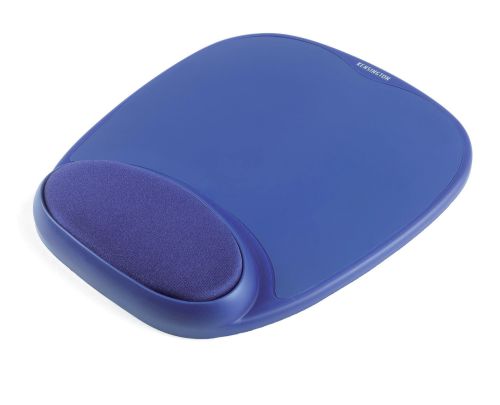 Kensington Foam Mousepad With Integral Wrist Rest Blue 64271 Fusion Office