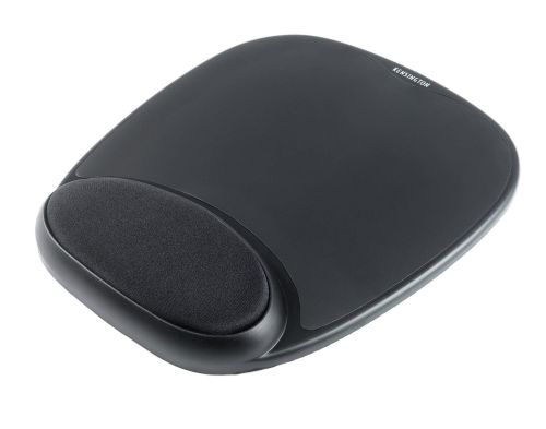 Kensington Gel Mouse Pad With Integral Wrist Rest Black 62386 Fusion Office