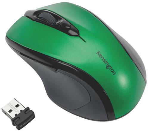Kensington Pro Fit Mid Size Wireless Mouse Emerald Green K72424ww Fusion Office