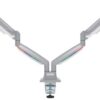 Kensington Smartfit One Touch Dual Monitor Arm Grey K55471eu Fusion Office