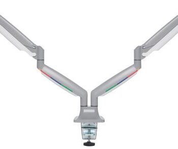 Kensington Smartfit One Touch Dual Monitor Arm Grey K55471eu Fusion Office