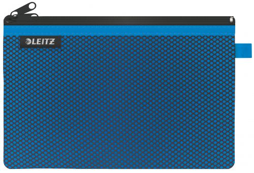Leitz 2 Pocket Travel Pouches Large Blue 40130036 Pack 10 Fusion Office