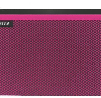 Leitz 2 Pocket Travel Pouches Large Pink 40130023 Pack 10 Fusion Office