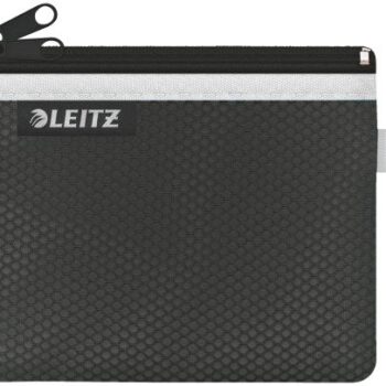 Leitz 2 Pocket Travel Pouches Small Black 40110095 Pack 10 Fusion Office