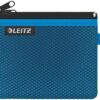 Leitz 2 Pocket Travel Pouches Small Blue 40110036 Pack 10 Fusion Office