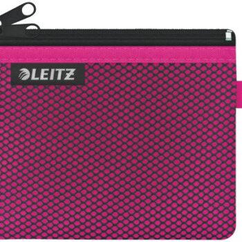 Leitz 2 Pocket Travel Pouches Small Pink 40110023 Pack 10 Fusion Office
