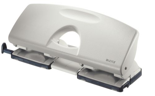 Leitz 4 Hole Punch Grey 25 Sheets 50120085 Fusion Office