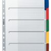 Leitz A4 Dividers 5 Part With Mylar Tabs 43200000 Pack 10 Fusion Office