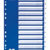 Leitz A4 Index 1 12 Polypropylene Blue Grey 12516001 Pack 15 Fusion Office