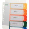 Leitz A4 Index Extra Wide 1 5 Printable 12910000 Pack 20 Fusion Office