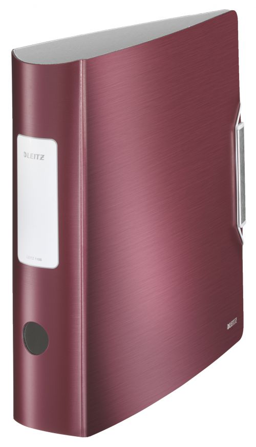 Leitz Active Style Lever Arch Files 80mm Garnet Red 11080028 Pack 5 Fusion Office