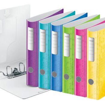 Leitz Active Wow Lever Arch Files 50mm Assorted 11070099 Pack 5 Fusion Office