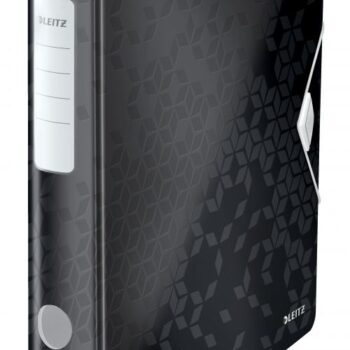 Leitz Active Wow Lever Arch Files 50mm Black 11070095 Pack 5 Fusion Office