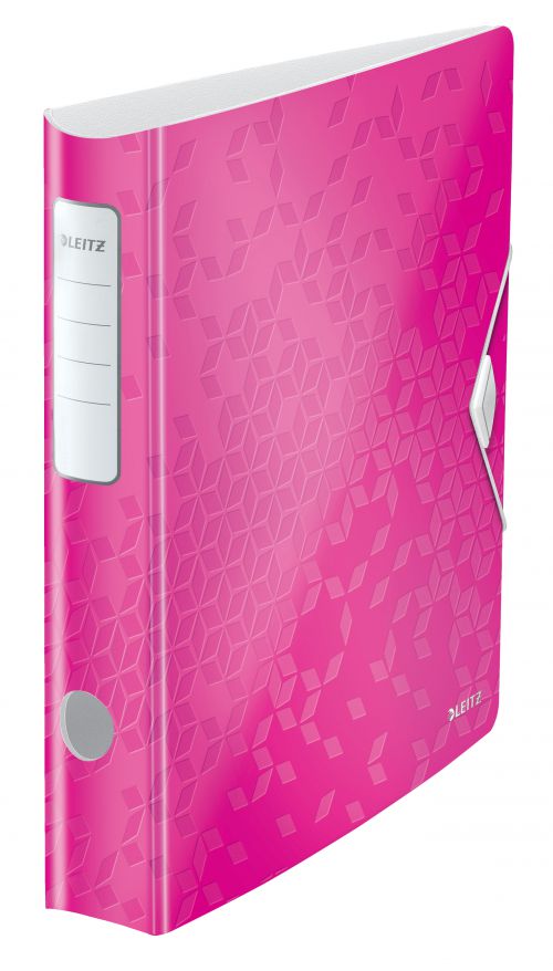 Leitz Active Wow Lever Arch Files 50mm Pink 11070023 Pack 5 Fusion Office