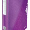 Leitz Active Wow Lever Arch Files 50mm Purple 11070062 Pack 5 Fusion Office