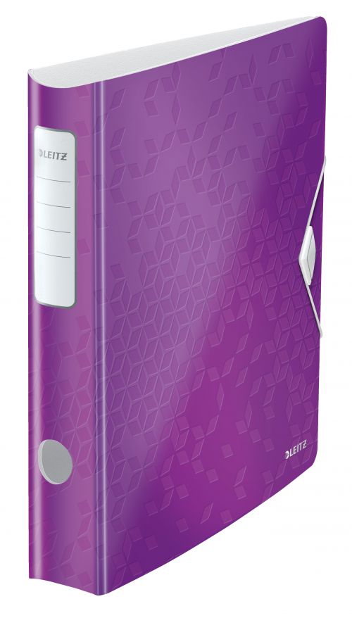 Leitz Active Wow Lever Arch Files 50mm Purple 11070062 Pack 5 Fusion Office
