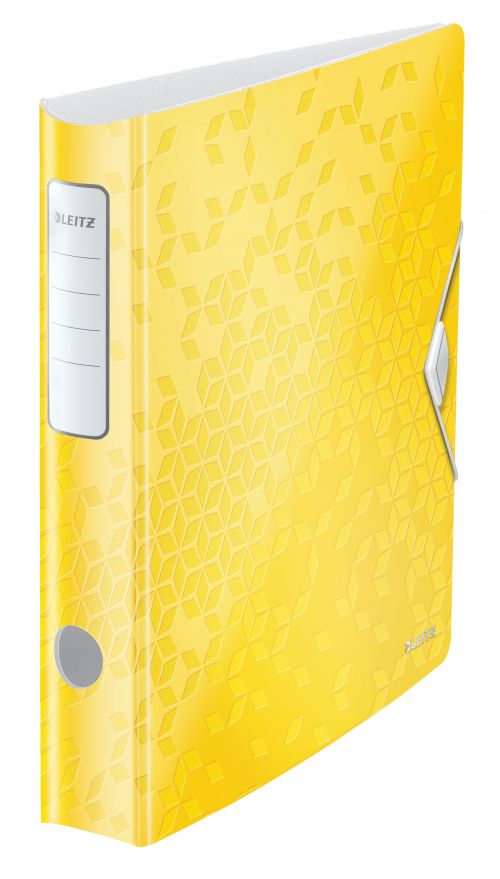 Leitz Active Wow Lever Arch Files 50mm Yellow 11070016 Pack 5 Fusion Office