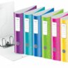 Leitz Active Wow Lever Arch Files 75mm Assorted 11060099 Pack 5 Fusion Office