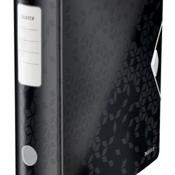Leitz Active Wow Lever Arch Files 75mm Black 11060095 Pack 5 Fusion Office