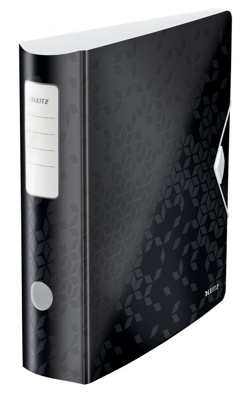 Leitz Active Wow Lever Arch Files 75mm Black 11060095 Pack 5 Fusion Office