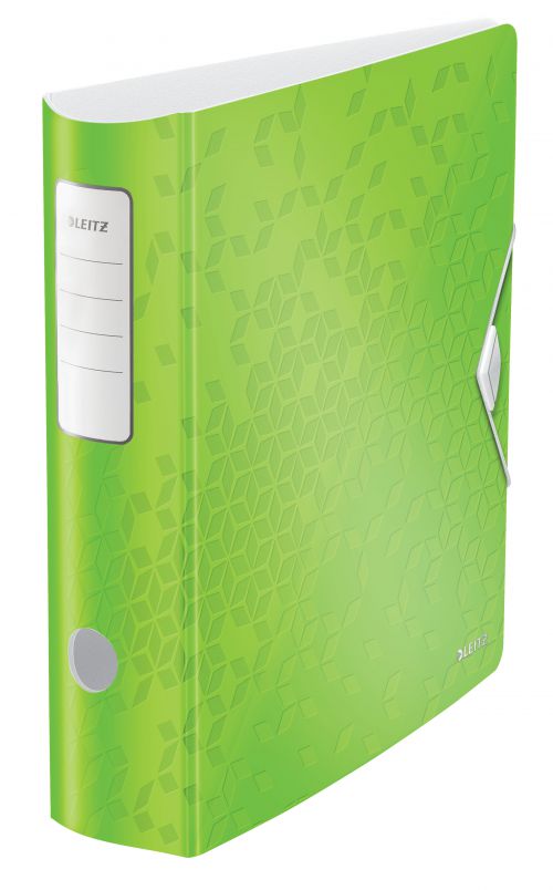 Leitz Active Wow Lever Arch Files 75mm Green 11060054 Pack 5 Fusion Office