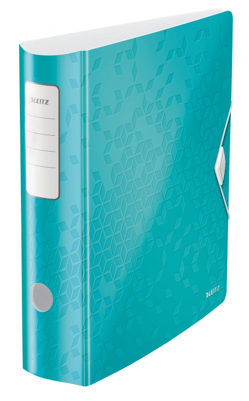 Leitz Active Wow Lever Arch Files 75mm Ice Blue 11060051 Pack 5 Fusion Office