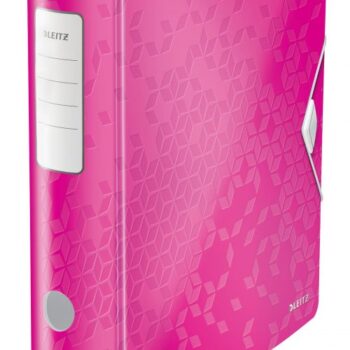 Leitz Active Wow Lever Arch Files 75mm Pink 11060023 Pack 5 Fusion Office