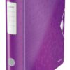 Leitz Active Wow Lever Arch Files 75mm Purple 11060062 Pack 5 Fusion Office