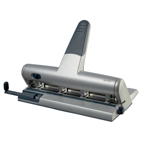 Leitz Akto Variable Multi Hole Punch Silver 30 Sheets 51140084 Fusion Office
