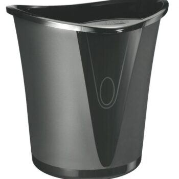 Leitz Allura Waste Bin 18litres Black 52040095 Fusion Office