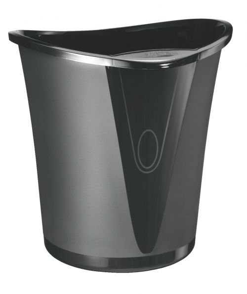 Leitz Allura Waste Bin 18litres Black 52040095 Fusion Office
