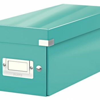 Leitz Clickstore Cd Storage Box Ice Blue 60410051 Fusion Office