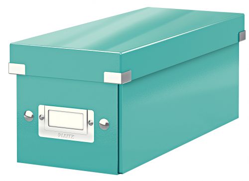 Leitz Clickstore Cd Storage Box Ice Blue 60410051 Fusion Office